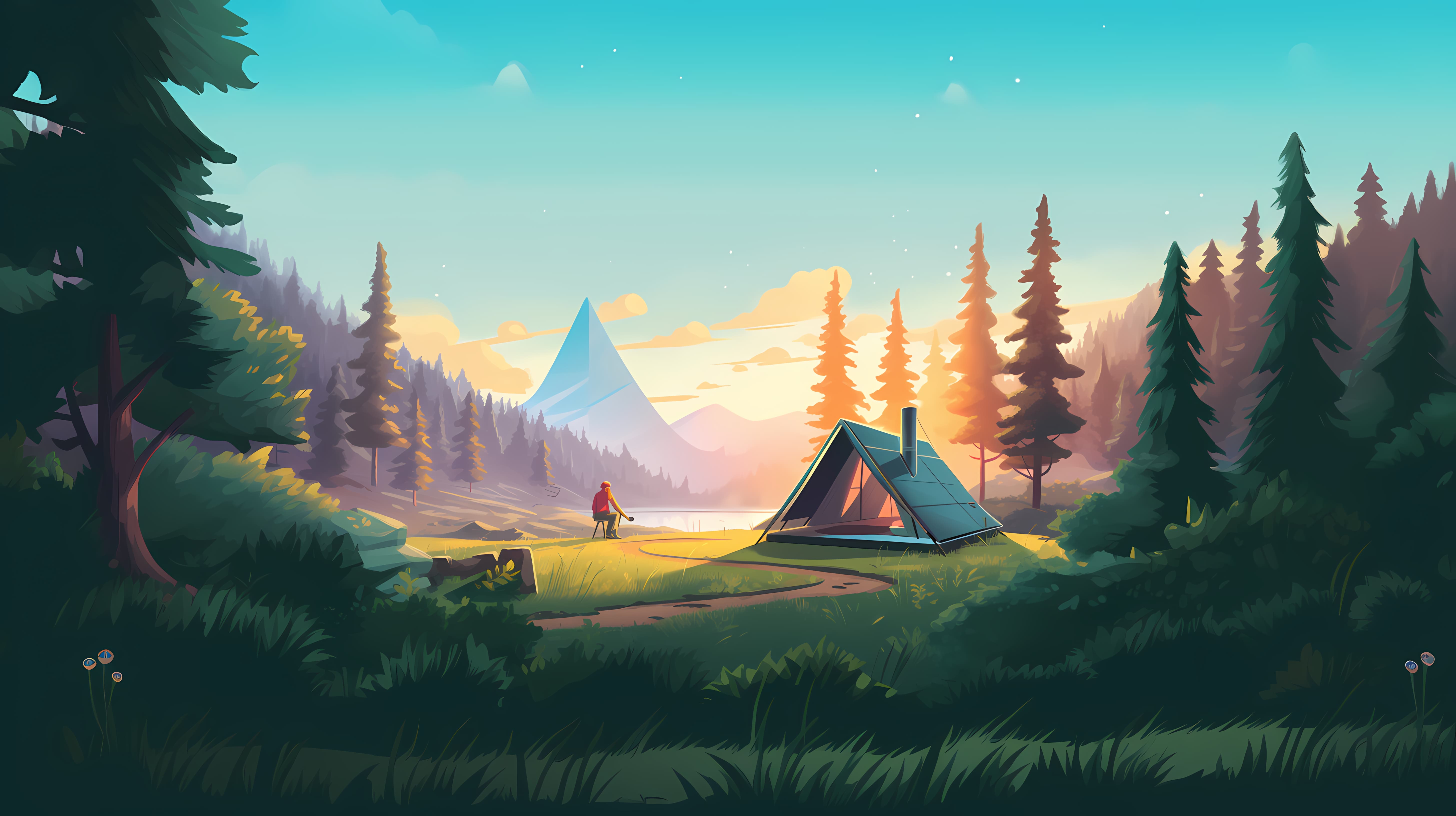 Camping scene