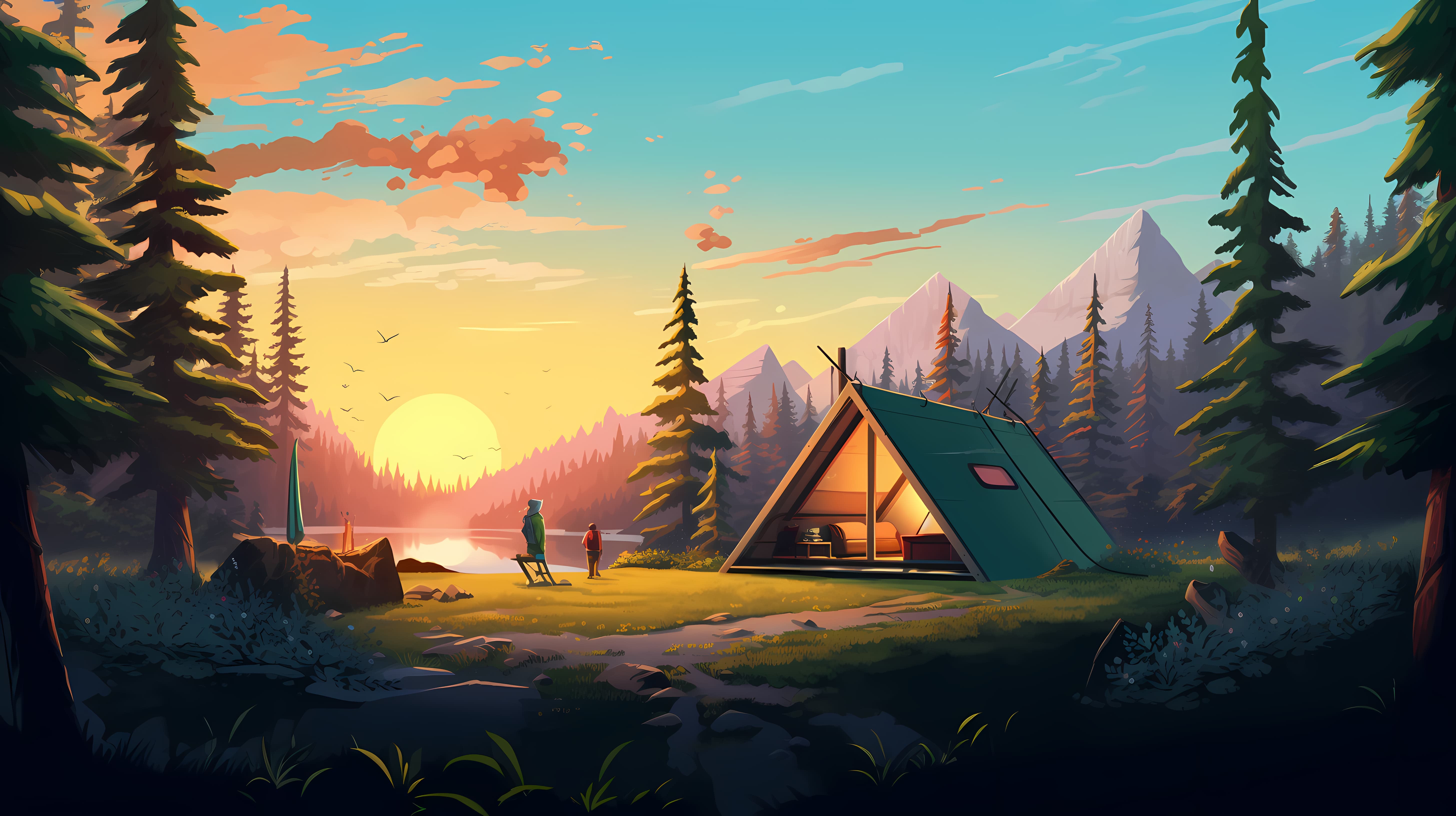 Camping scene